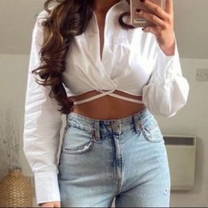 Zara Cropped Blouse